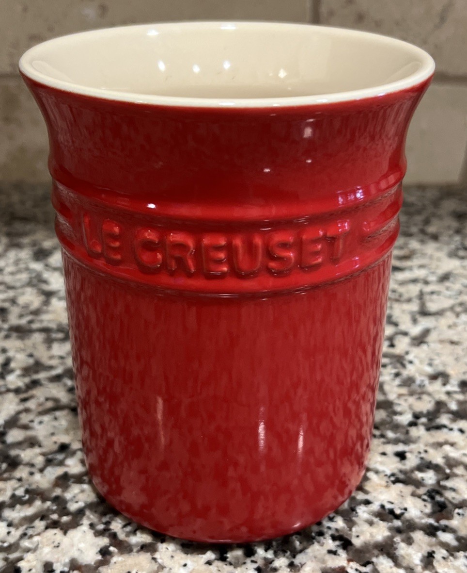 Le Creuset Heritage Red Utensil Holder 6" 09-41