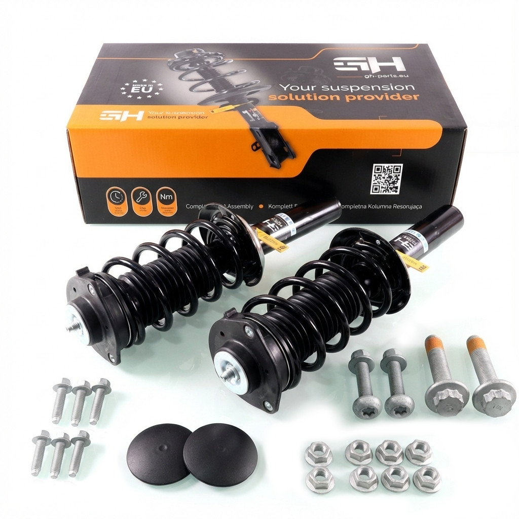 2x Complete Struts Assembly Front for VW Caddy 05.2015- 1.2TSI