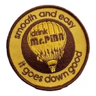 Vintage Mr. Pibb Drink Soda Hot Air Balloon Embroidered Patch "Smooth and Easy"
