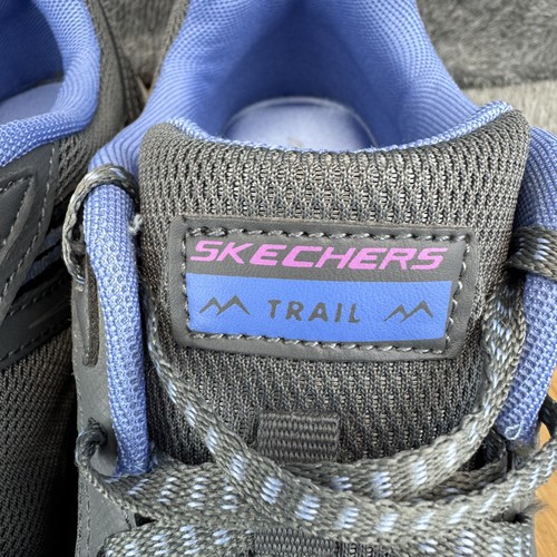 Skechers Trail Shoes Womens Size 10 Gray Purple Blue Comfort Hiking SN 149820 - Picture 4 of 9