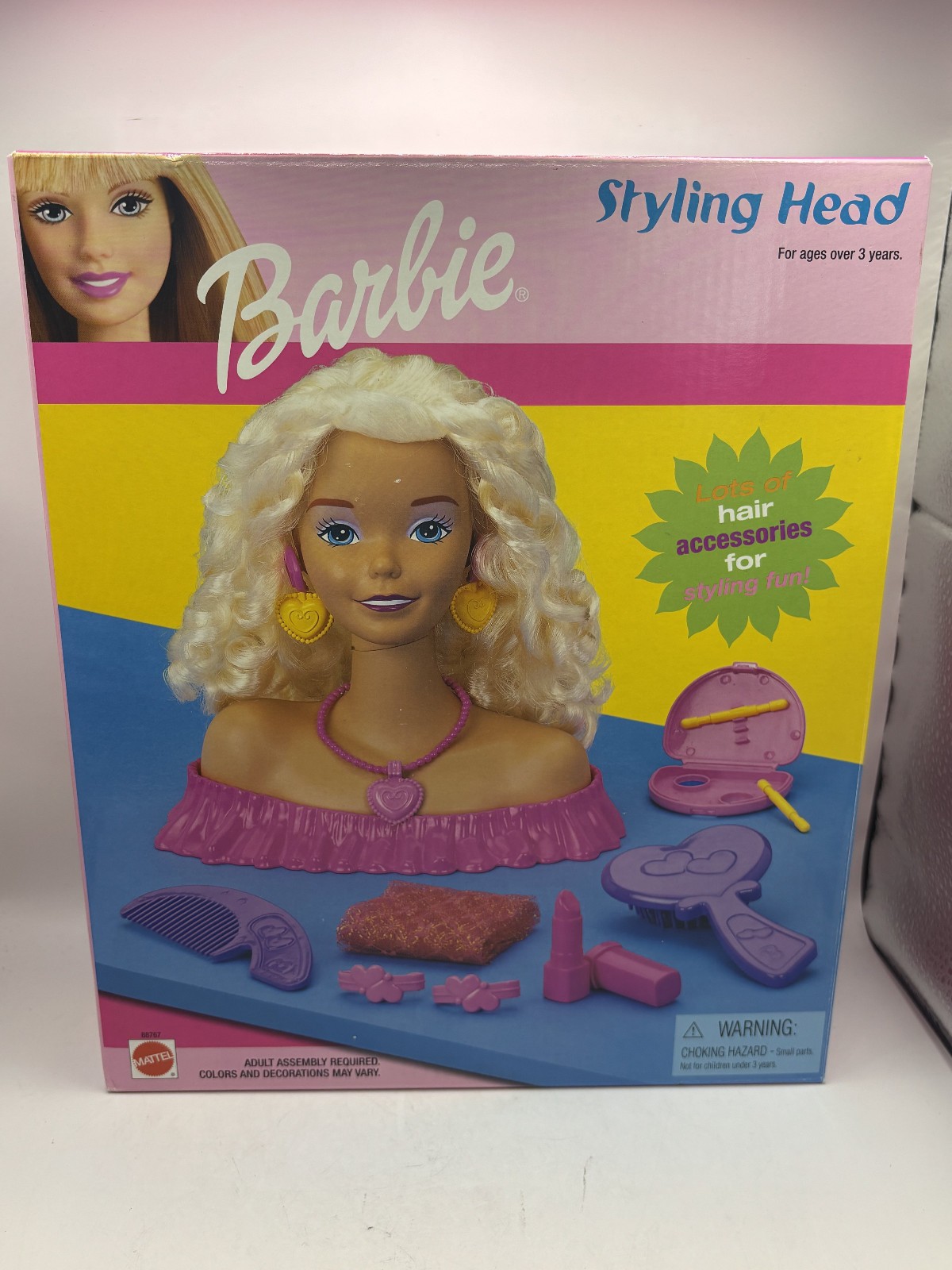 Vintage 2000 New Mattel Barbie  Doll Styling Head  Factory Sealed