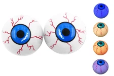 Fake Light Up Moving Wobbly Blue Eyeball Gravity Eyes Set Halloween Cosplay Prop