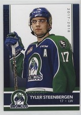 2017-18 Swift Current Broncos Team Issue Tyler Steenbergen 3vn