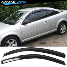 Fits 05-10 Chevy Cobalt /Pontiac G5 Acrylic Tape On Window Visor Rain Sun Guard