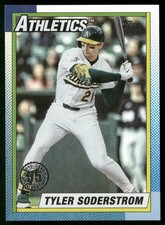 2025 Topps Update #U90-2 Tyler Soderstrom 1990 Topps Baseball 35th Anniversary