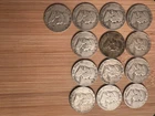 Lot Of 13 Franklin Half Dollars - 90% - US Coins - Various Dates -