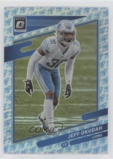 2021 Panini Donruss Optic Rocket Prizm Jeff Okudah #86 0zb3