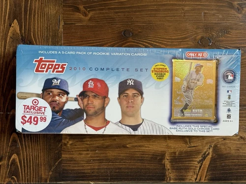 2010 Topps Factory Sealed MLB Complete Set Series 1&2 - Babe Ruth Chrome