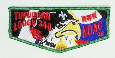 Timuquan Lodge 340 West Central Florida FL NOAC '06 Flap GRMY Bdr