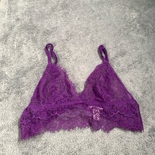 Victoria's Secret Purple Lace Bralette large