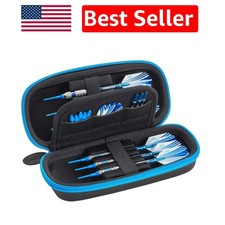 Compact Sentry Dart Case - Protects 6 Darts with Built-in Storage for Flights