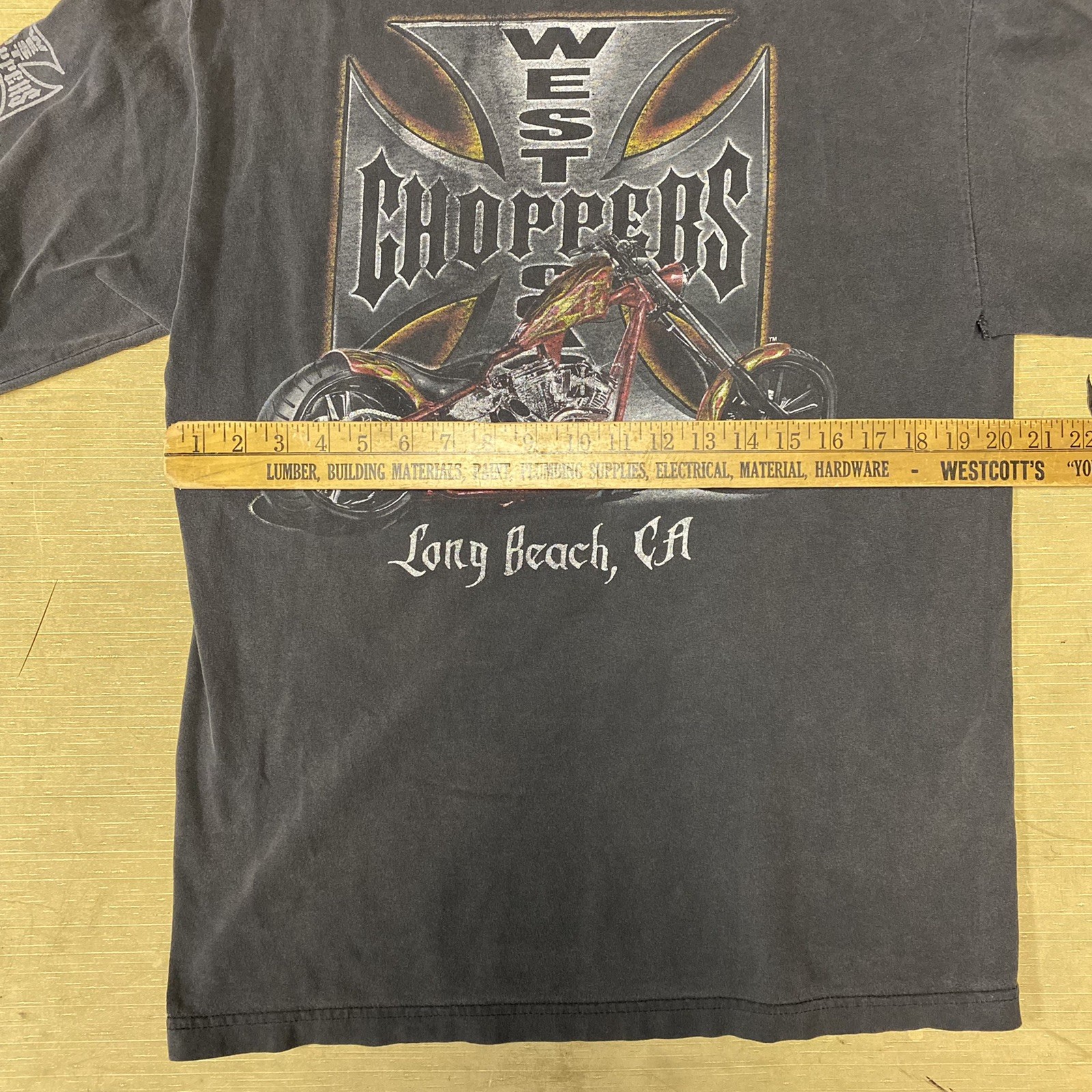 Vintage West Coast Choppers Long Sleeve Tshirt Size L… - Gem