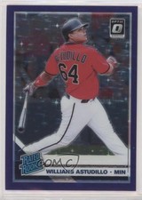2019 Donruss Optic Purple Stars Prizm /125 Willians Astudillo #79 Rookie RC nz0