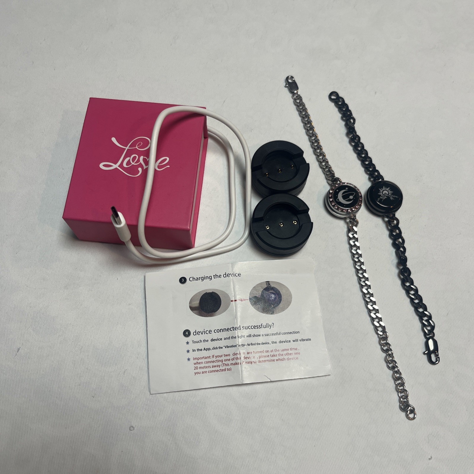 Long Distance Bluetooth Pairing Touch Bracelets f… - image 1