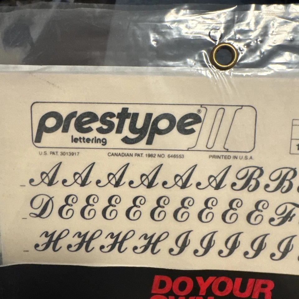 kits de transferencia y plantillas de letras vintage de las marcas Prestype y Stenso Foto 2 de 4