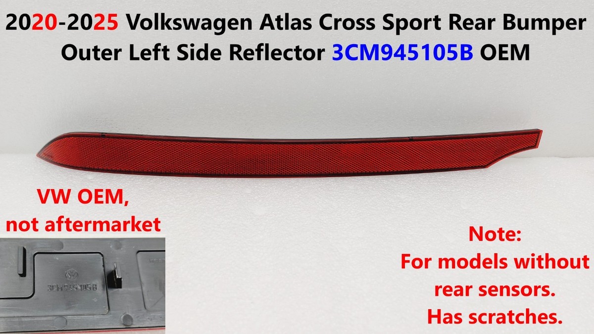 2020-2025 VW Atlas Cross Sport Rear Bumper Outer Left Side