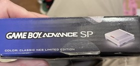 Nintendo Classic NES Limited Edition Game Boy Advance SP Handheld CIB BOX