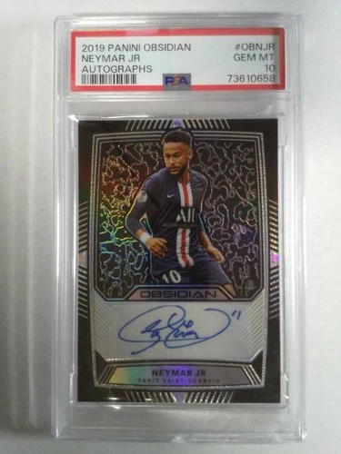 2019-20 Panini Obsidian Soccer - Autograph - Neymar Jr. #11/18 - PSA 10 Gem Mint