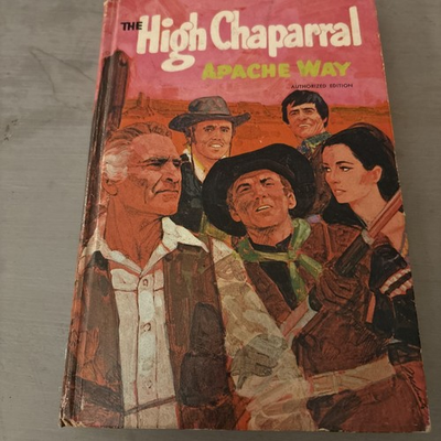 #ad 1969 THE HIGH CHAPARRAL APACHE WAY HARDCOVER BOOK WHITMAN $9.99