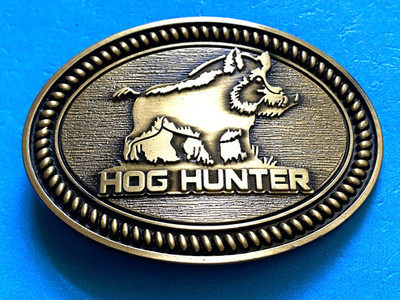 Hog Hunter Hunting belt buckle