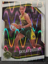 2025 Panini Prizm WNBA Parallel White Seismic SKYLAR DIGGINS #123 Storm