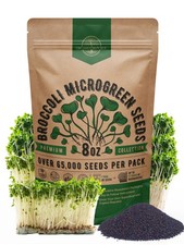 Broccoli Sprouting Microgreens Seeds 65,000 NonGMO Heirloom Seeds, Sprouts...