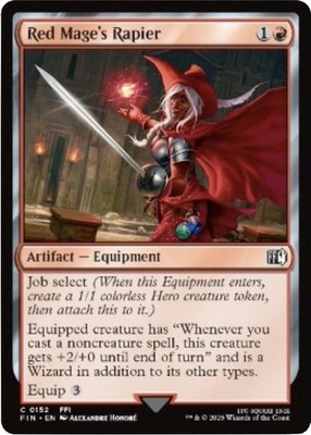 Red Mage's Rapier (C) #152 Foil FINAL FANTASY MTG NM