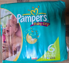 27 Vintage Pampers Baby Dry 6 Windeln Alte Windel 16+ KG Little People Reborn