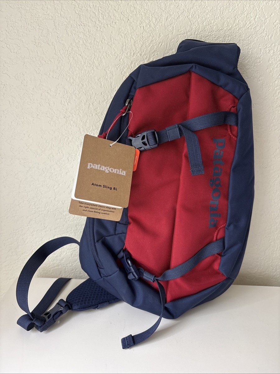 Patagonia Atom 8L Classic Red/ Blue Crossbody Sling Bag Backpack