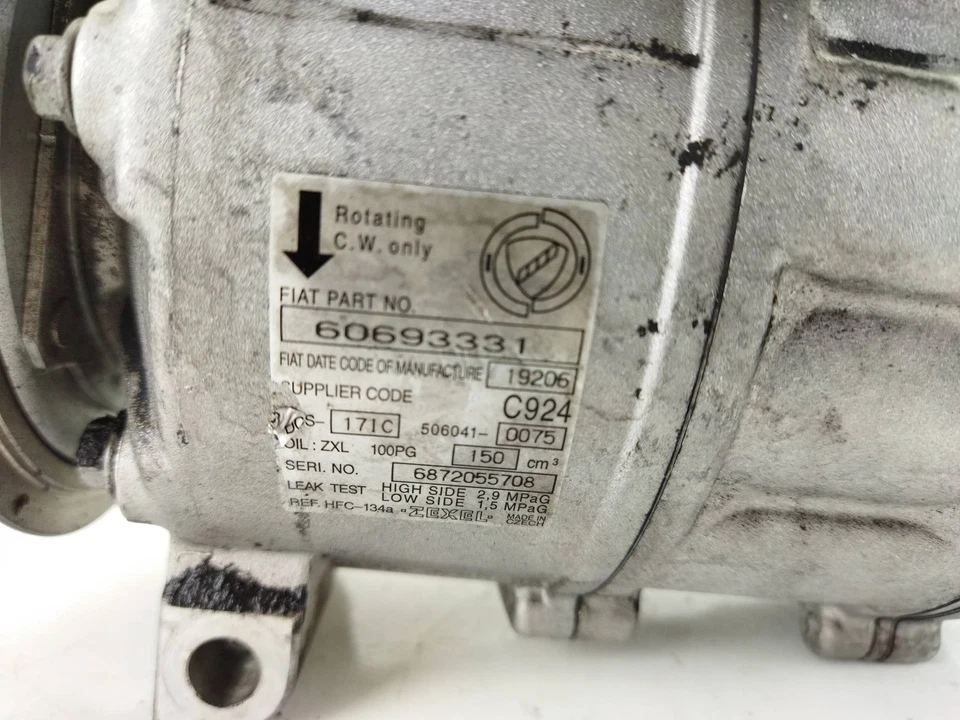 60693331 KLIMAKOMPRESSOR / 123965 FÜR ALFA ROMEO 159 939_ 1.9 JTDM 8V 939AXE1 — 第 4/4 张图片