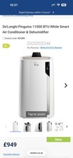 DELONGHI Pinguino EL112 CST WiFi 11000 BTU Smart Air Conditioner & Dehumidifier