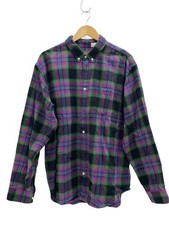 Supreme Long Sleeve Shirt XL Cotton GRN Check 22SS Brushed Plaid Flannel Shirt