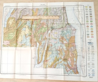 Soil Survey Of Yates County, New York ~Vintage Map~ Maxon Keuka Lake NY 1918 FLX
