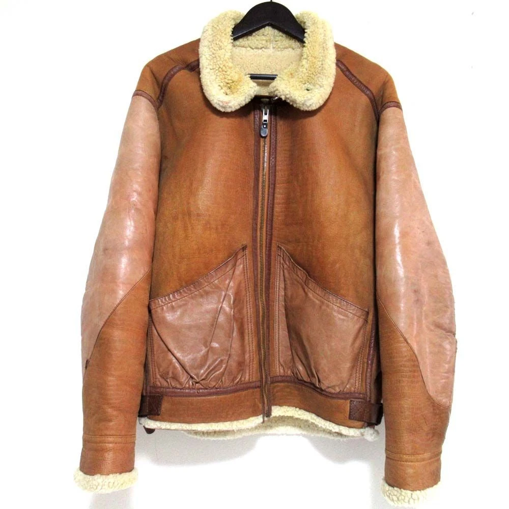 Emporio Armani Leather Outer Shell Brown Coats, Jackets & Vests