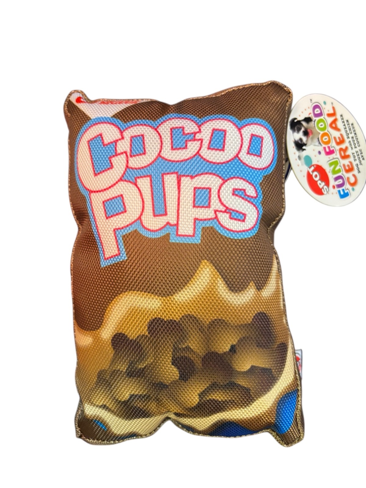 Cocoo Cereal Dog Toy 8" With Squeaker & Crinkle