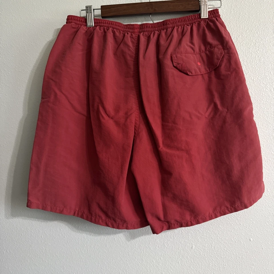 Pantalones Cortos de Natación Patagonia Baggies Malla Forrados Rojo Para Hombre Medianos 6" Entrepierna Foto 3 de 4