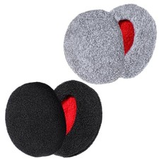2 Pairs Bandless Ear Muffs Winter Earmuffs Windproof Ear Warmers Fleece Medium