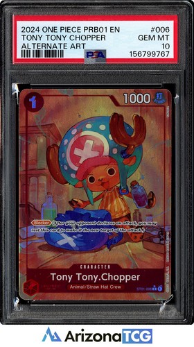 Tony Tony.Chopper (Alternate Art) graded PSA 10 for sale on eBay