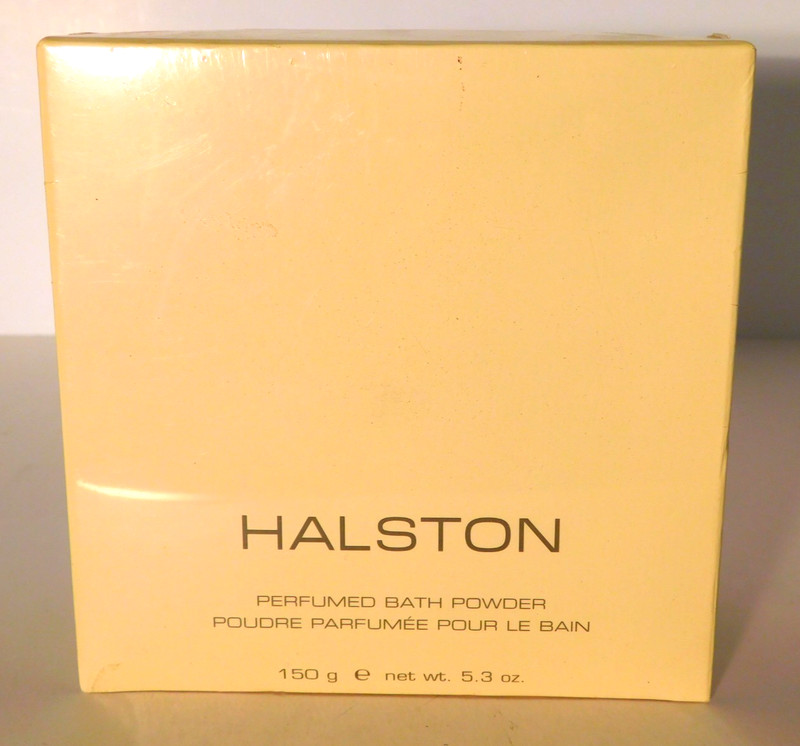 Vtg. Halston Perfumed Bath Powder 5.3 oz / 150g NIB Sealed