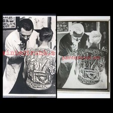 original huge kobel antique les skuse bristol uk tattoo tattooing photo negative