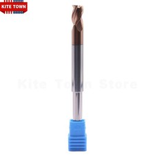 3 Flute Carbide 5/16"x3/8"x1/2"x3-3/4" End Mill For Aluminum - TiSiN Coated