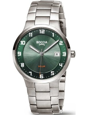 Boccia 3652-04 Mens Watch Titanium Solar Sapphire crystal 39mm 5ATM