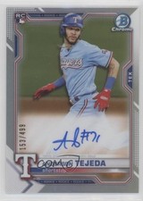 2021 Bowman Chrome Rookie Refractor 153/499 Anderson Tejeda #CRA-AT Auto w4h
