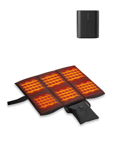 Heated Seat Cushion with Battery Pack, Foldable USB Heated Seat Cover Pads fo...