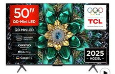 TCL 50Q6C-UK 50-inch QLED 4K Ultra HD Smart TV with Bluetooth and WiFi