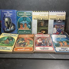 Hardy Boys Mixed Lot Of 8 Books Vintage Scholastic Shattered Helmet Smugglers 