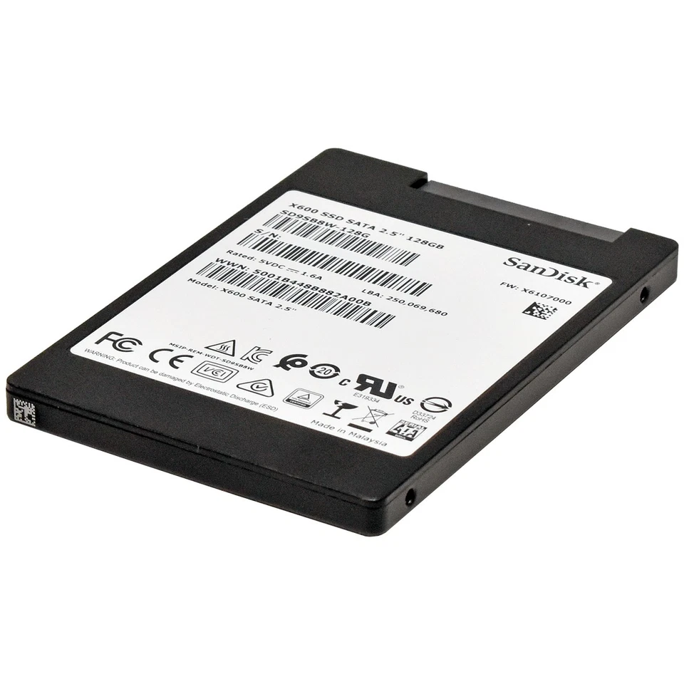SanDisk SSD X400 256GB 2.5 Zoll SATA III Solid State Drive SD8TB8U-256G-1001 - Bild 2 von 3
