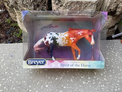 New NIB Breyer Working Cow Horse #1834 Spectrum Glossy Rainbow Flagship Bobby Jo