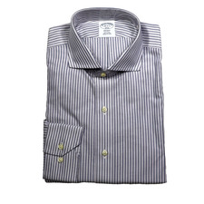 Brooks Brothers Regent 16-6/7 All Cotton Non-Iron English Collar Grey Multi