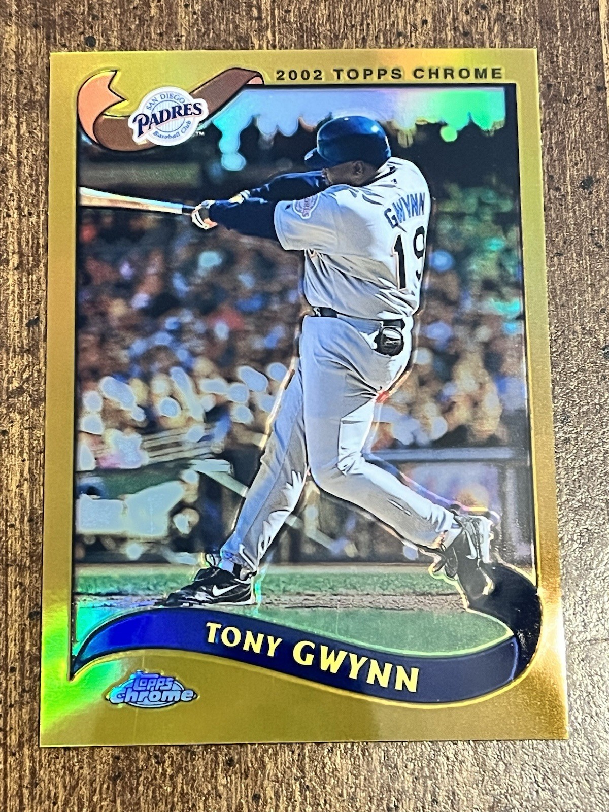 TONY GWYNN 2002 Topps Chrome #99 GOLD REFRACTOR PADRES, HOF